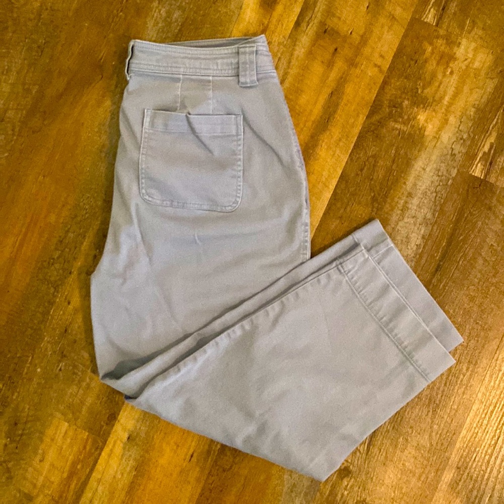 a new day Baby Blue Wide Leg Crop Pants